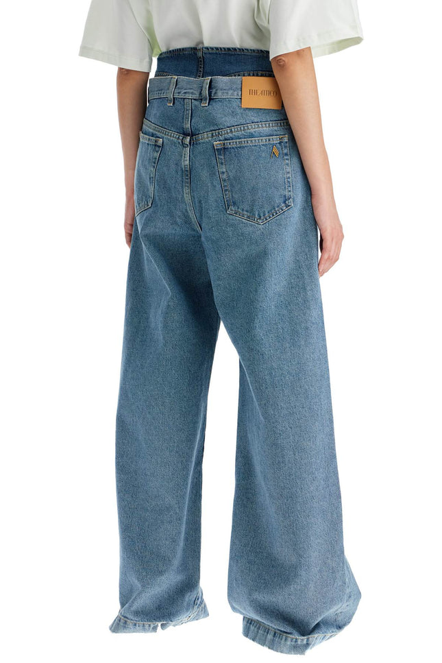 The Attico layered baggy jeans