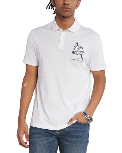 Armani Exchange Men Polo-Clothing Polo-Armani Exchange-white-S-Urbanheer