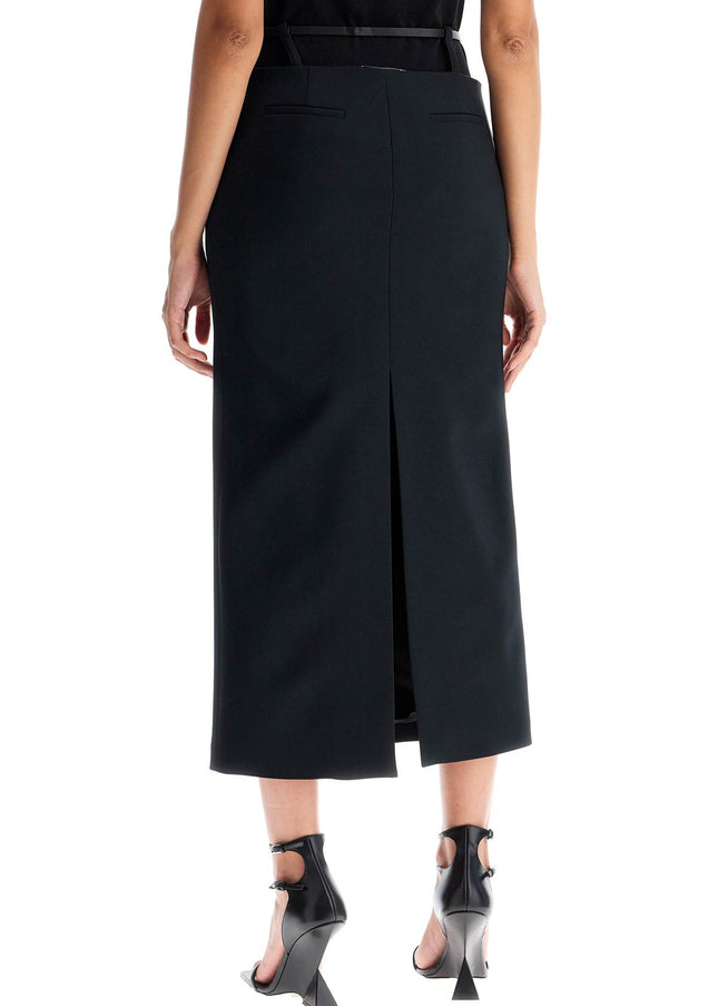 The Attico midi skirt with thin belt