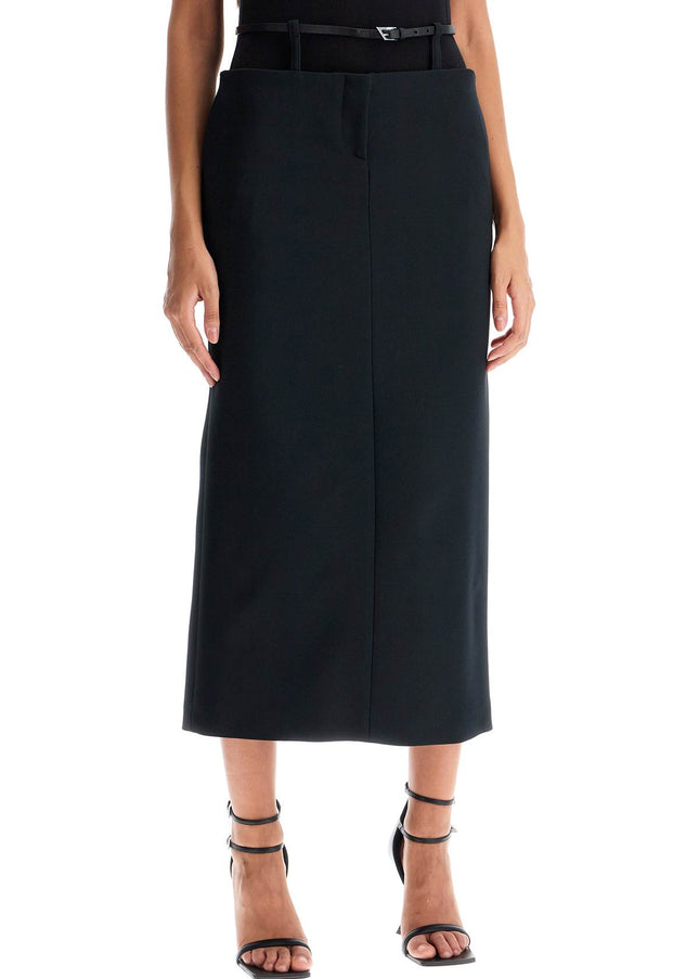 The Attico midi skirt with thin belt