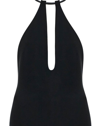 The Attico halter neck top with open