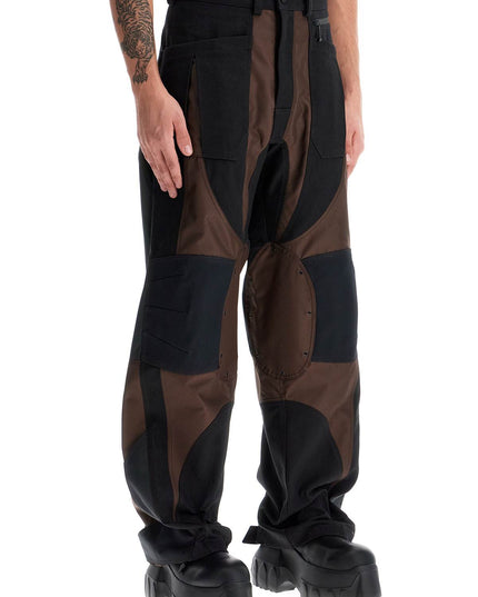 Mugler patchwork cargo pants with