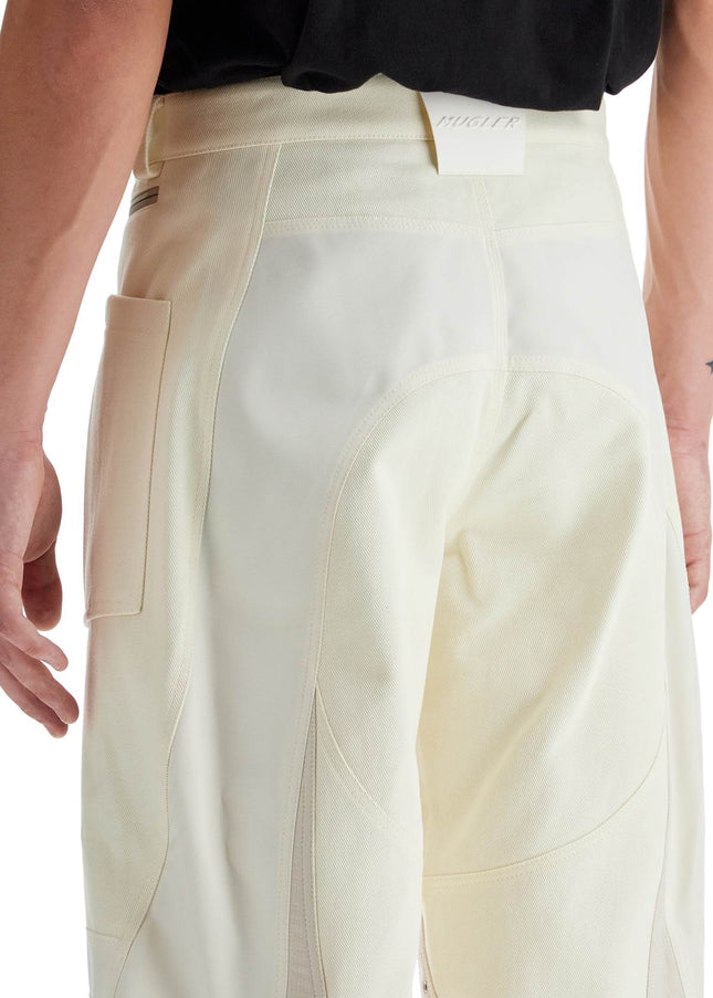 Mugler patchwork cargo pants with