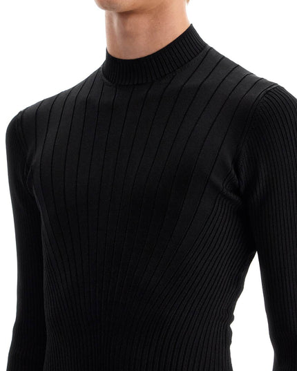 Mugler fitted long-sleeved top