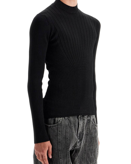 Mugler fitted long-sleeved top