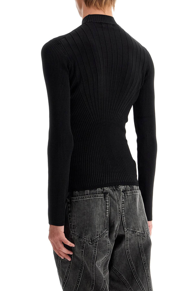 Mugler fitted long-sleeved top