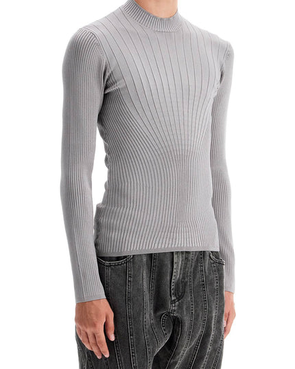 Mugler fitted long-sleeved top