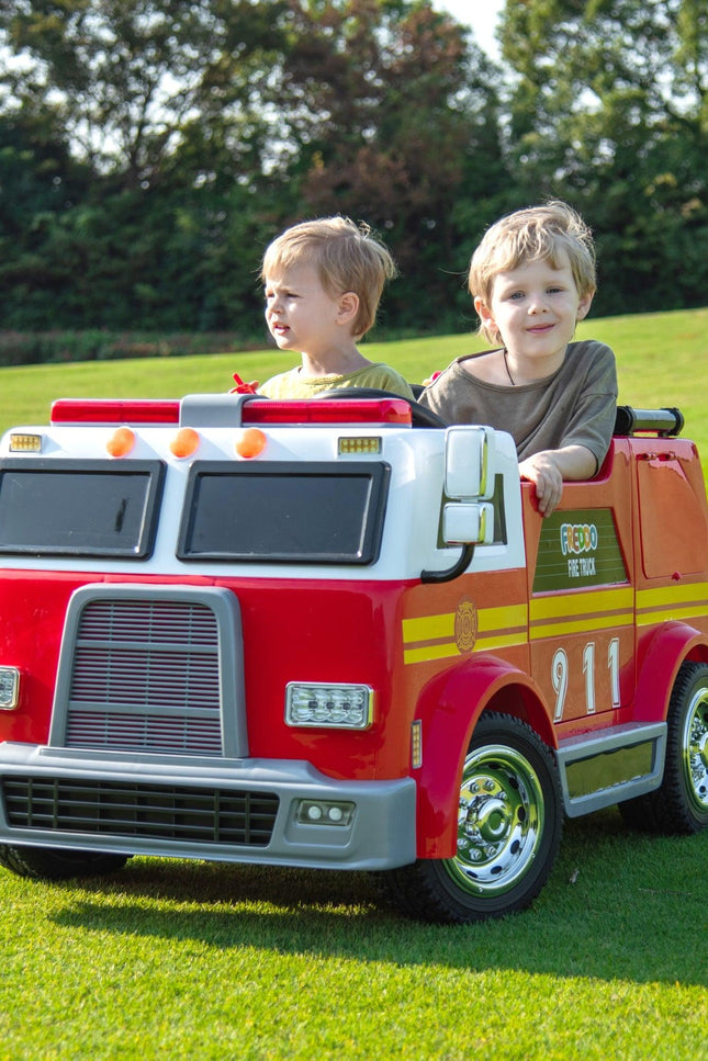 24V Freddo Fire Truck 2-Seater Ride On