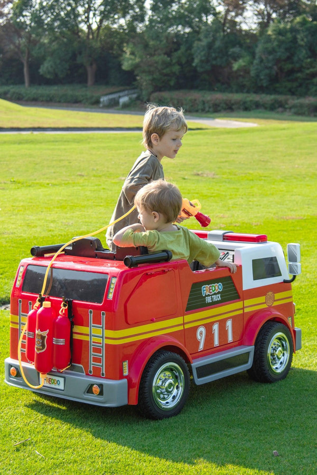 24V Freddo Fire Truck 2-Seater Ride On