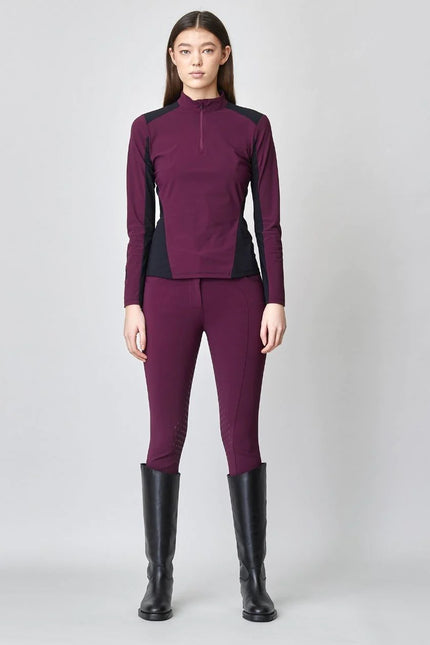 Compression Performance Breeches Burgundy-Breeches-Yagya-Urbanheer