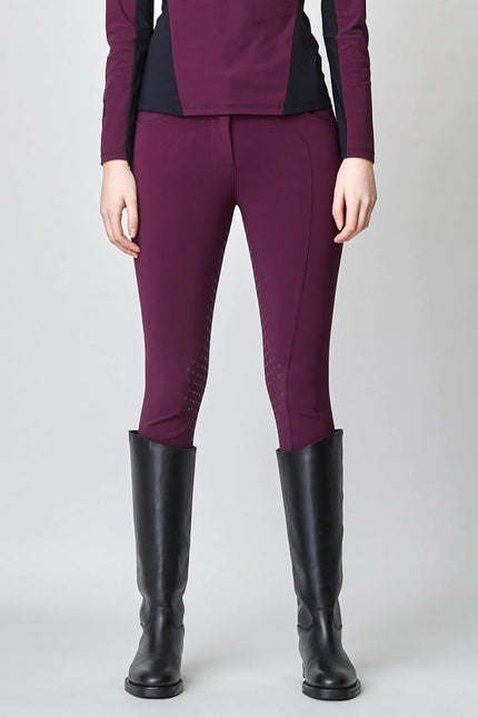 Compression Performance Breeches Burgundy-Breeches-Yagya-Urbanheer