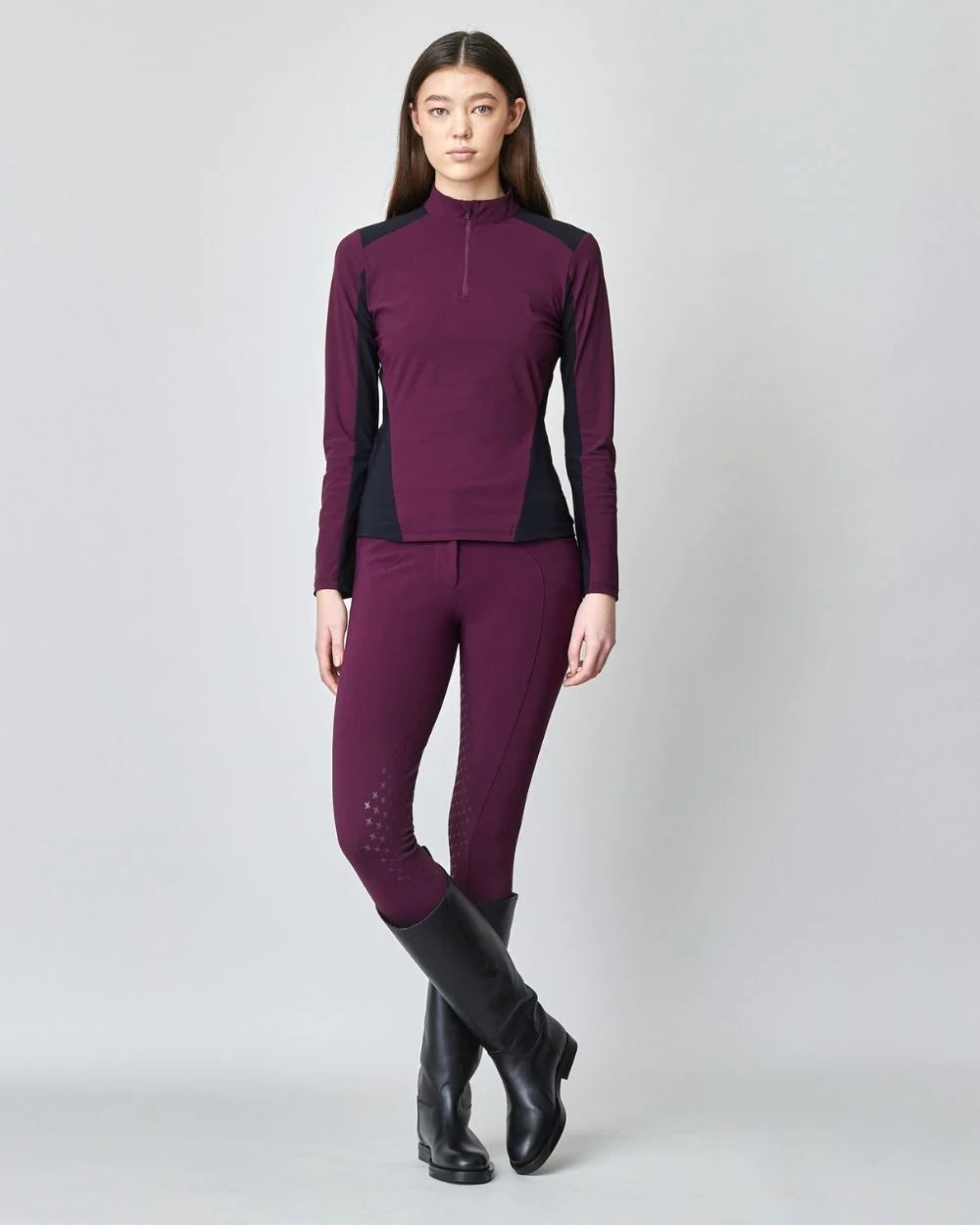 Compression Performance Breeches Burgundy-Breeches-Yagya-Burgundy-XXS-Urbanheer