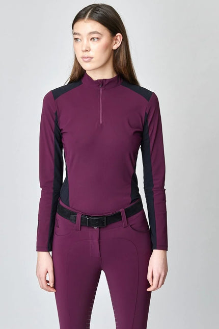 Compression Performance Breeches Burgundy-Breeches-Yagya-Urbanheer