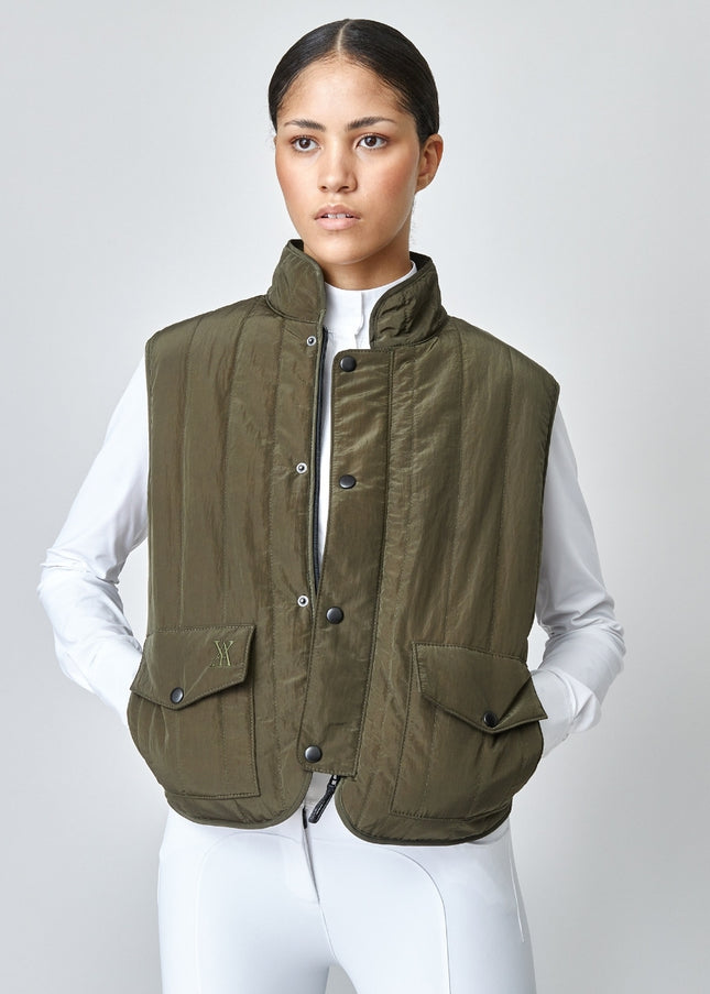 Quilted Riding Vest Green-Sports | Fitness > Sports material and equipment > Vests-Yagya-XS-Urbanheer