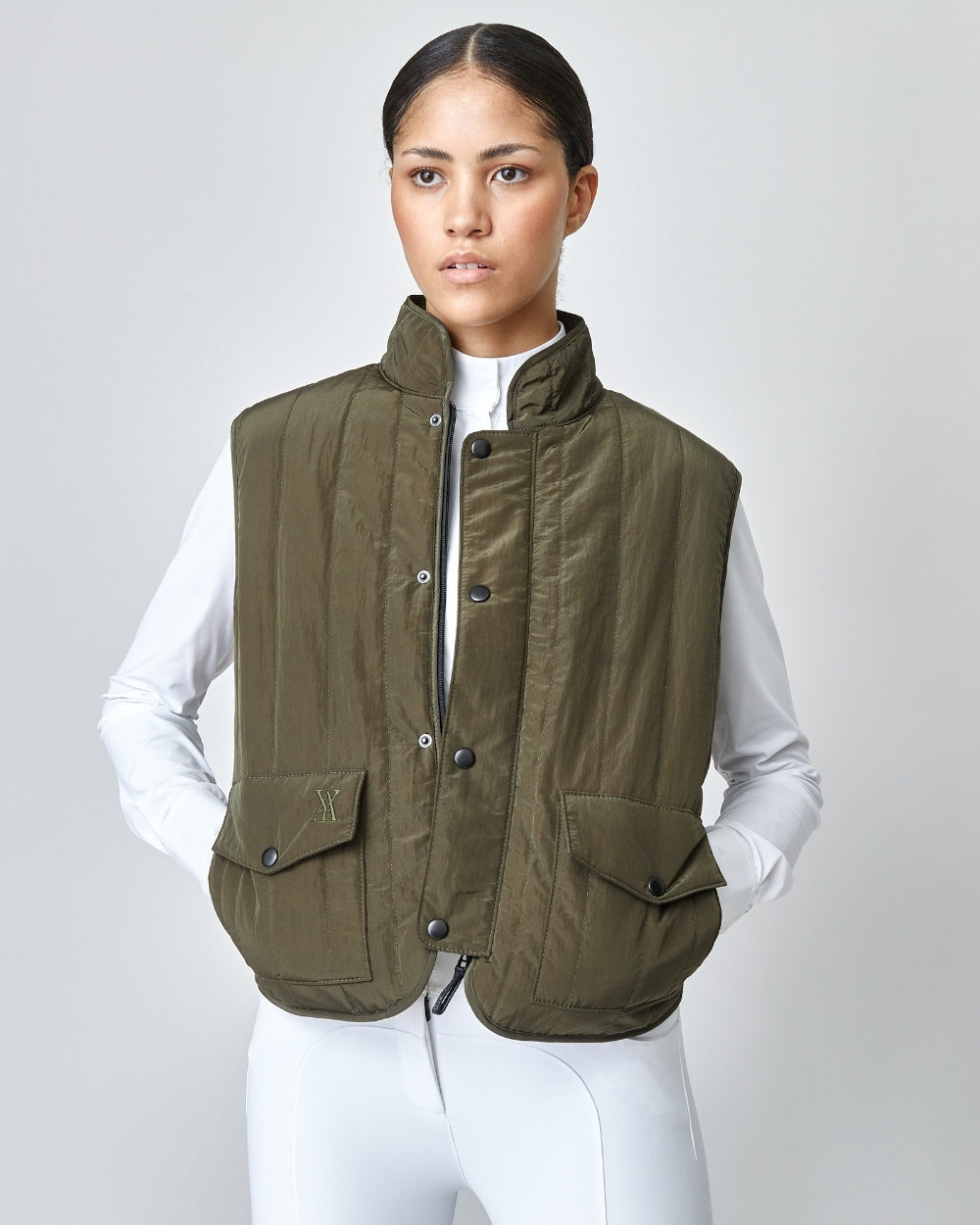 Quilted Riding Vest Green-Sports | Fitness > Sports material and equipment > Vests-Yagya-XS-Urbanheer