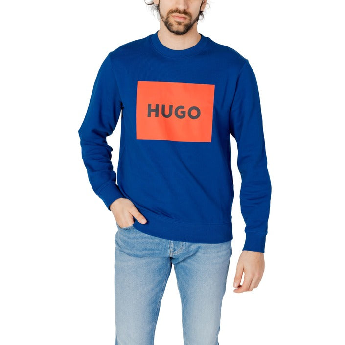 Hugo Men Sweatshirts-Hugo-blue-S-Urbanheer