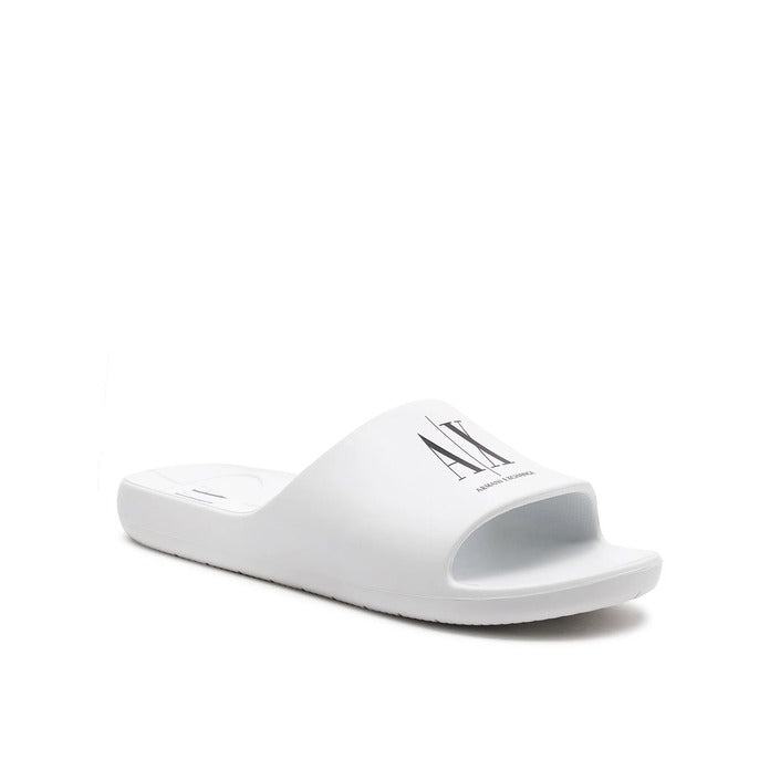 Armani Exchange Men Slippers-Shoes Slippers-Armani Exchange-white-40-Urbanheer