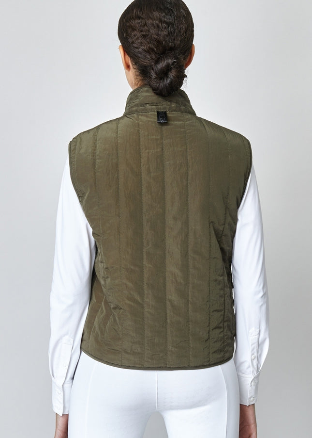 Quilted Riding Vest Green-Sports | Fitness > Sports material and equipment > Vests-Yagya-Urbanheer