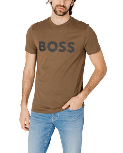 Boss Men T-Shirt-Clothing - Men-Boss-green-S-Urbanheer