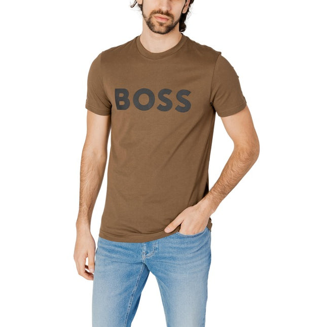 Boss Men T-Shirt-Clothing - Men-Boss-green-S-Urbanheer