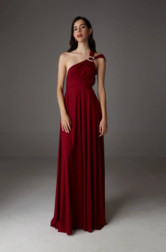 Maxi Dress Burgundy-Dress-Ceylan BCN-UNICAL-Urbanheer