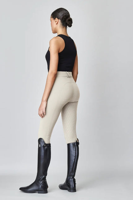 High-Rise Compression Breeches Tan-Breeches-Yagya-Urbanheer