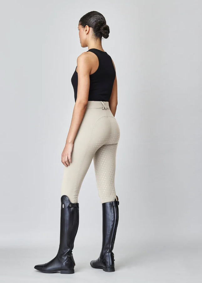 High-Rise Compression Breeches Tan-Breeches-Yagya-Urbanheer