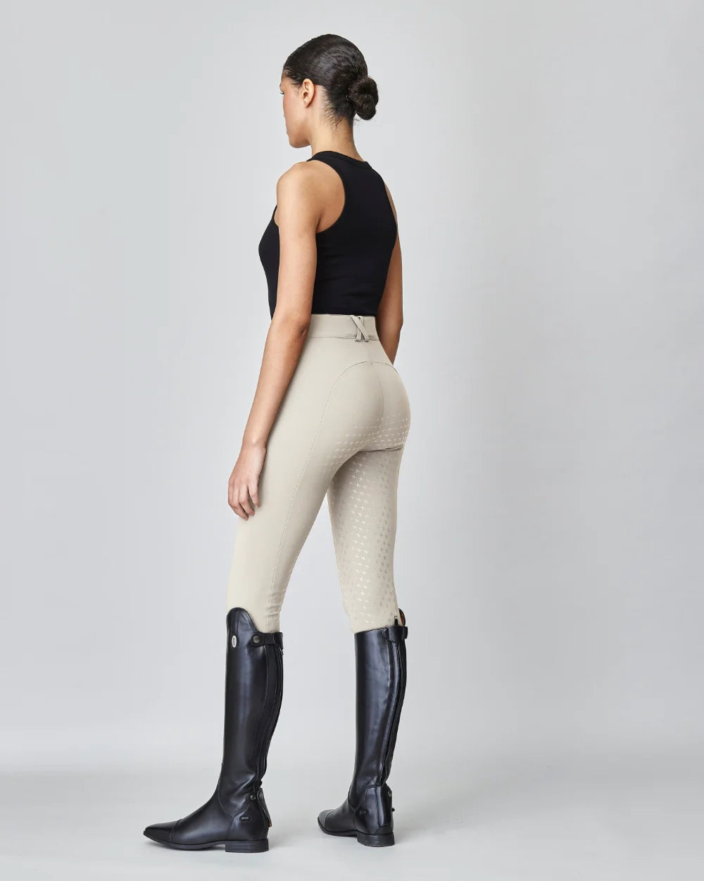 High-Rise Compression Breeches Tan-Breeches-Yagya-Urbanheer