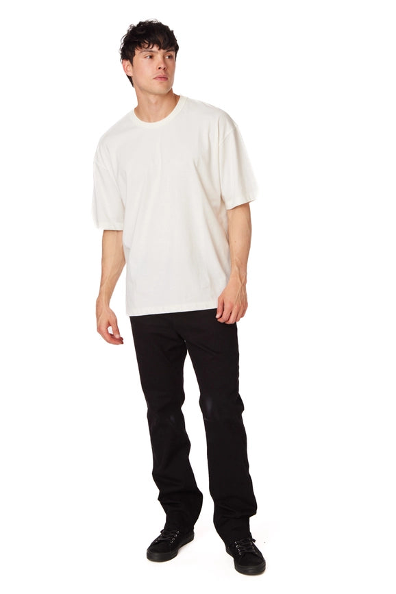 Men's Oversized Cotton Short Sleeve T-Shirt Off-White