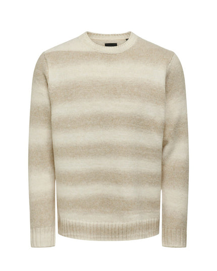 Only & Sons Men Knitwear-Only & Sons-beige-XS-Urbanheer