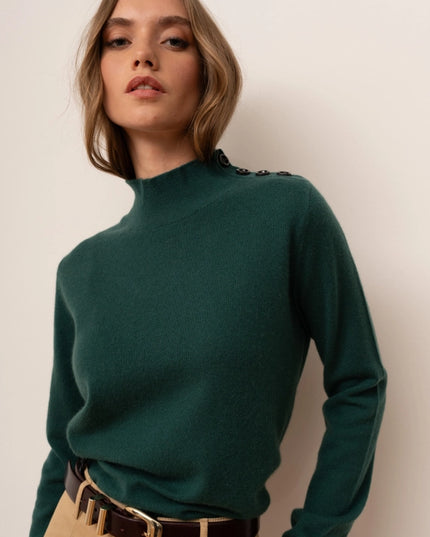 Odette Sweater Green-Sweater-Bel Cashmere-Urbanheer