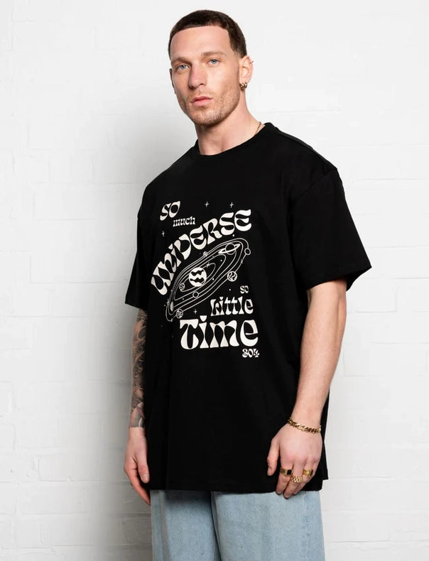 304 Mens Universe T-Shirt Black