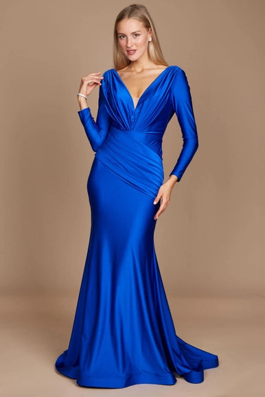 Royal Dylan & Davids Long Sleeve Formal Evening Dress-Dylan & Davids-Urbanheer