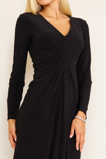 Dylan & Davids Long Formal Stretch Evening Long Sleeve Dress-Dylan & Davids-Urbanheer