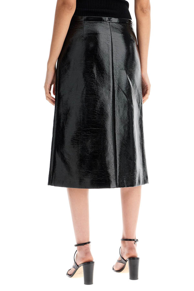 Courreges vinyl midi skirt in seven