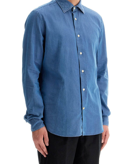 VINCENZO DI RUggIERO denim effect shirt