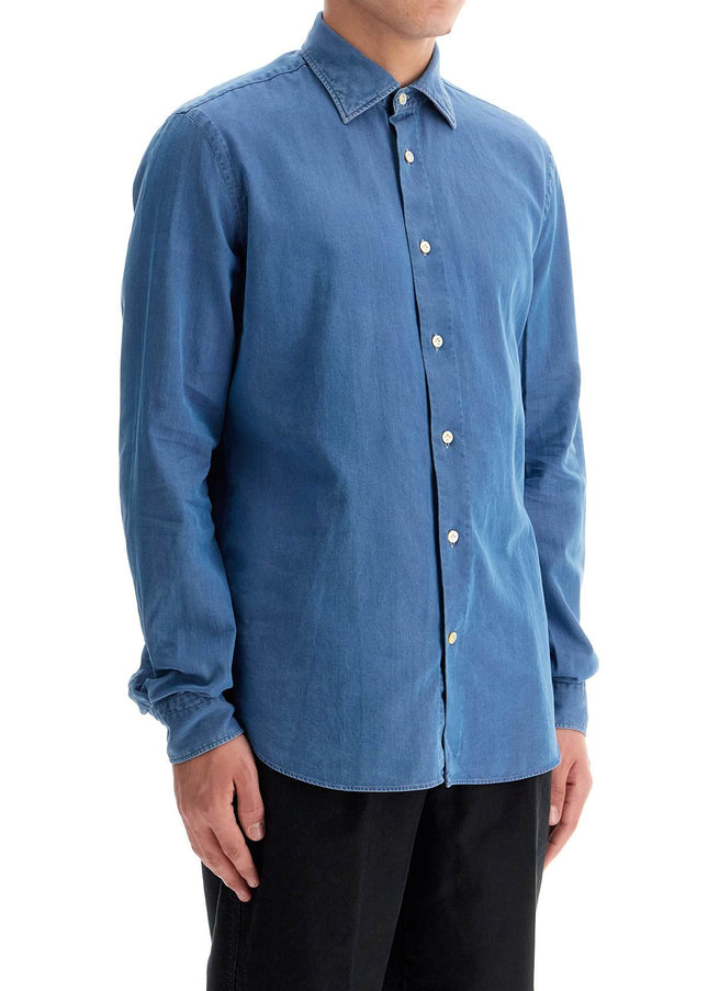 VINCENZO DI RUggIERO denim effect shirt