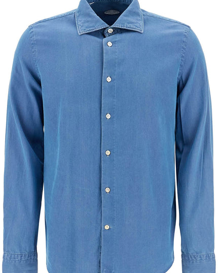 VINCENZO DI RUggIERO denim effect shirt