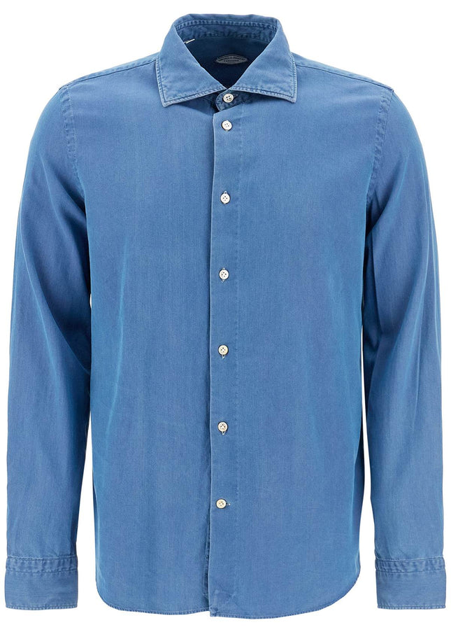 VINCENZO DI RUggIERO denim effect shirt