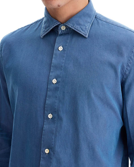 VINCENZO DI RUggIERO denim effect shirt