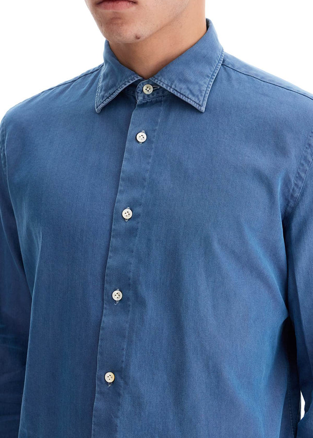 VINCENZO DI RUggIERO denim effect shirt