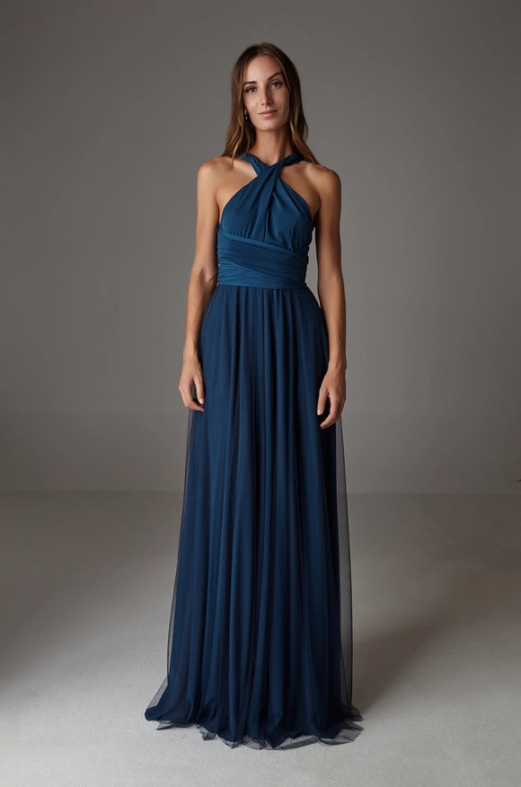 Maxi Dress Blue-Dress-Ceylan BCN-UNICAL-Urbanheer