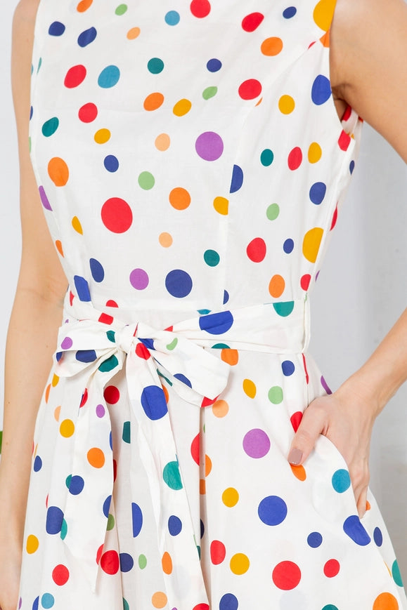 Colorful Polka Dot Dress-Dress-LA Soul-Urbanheer