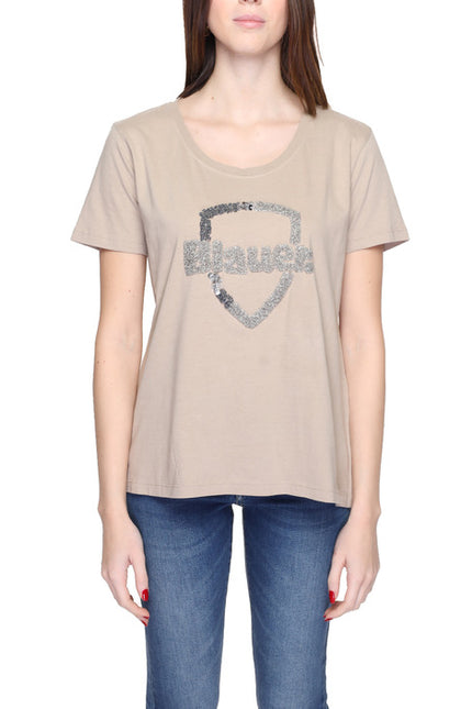 Blauer Women T-Shirt-Clothing T-shirts-Blauer-beige-XS-Urbanheer