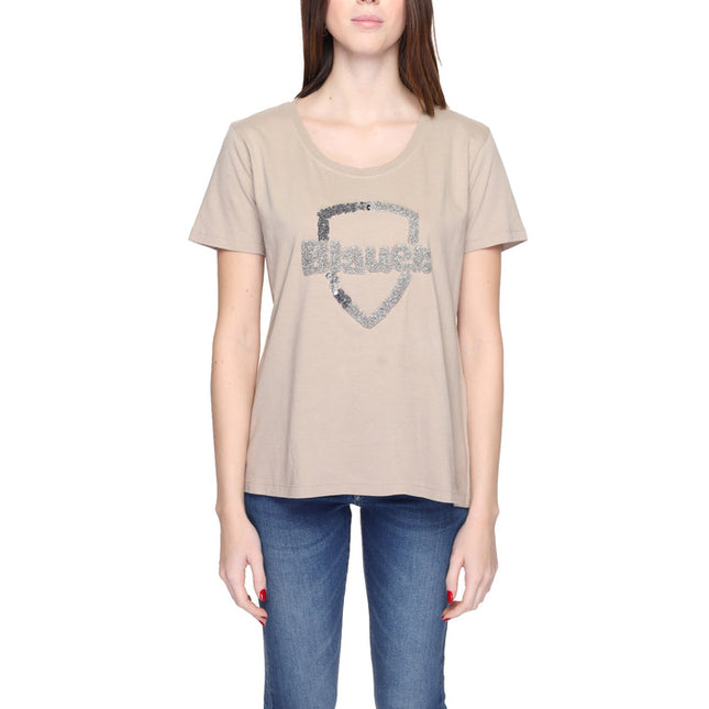 Blauer Women T-Shirt-Clothing T-shirts-Blauer-beige-XS-Urbanheer