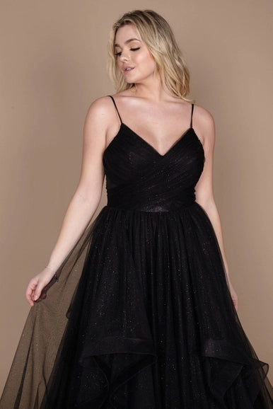 Dylan & Davids Long Formal Ball Gown-Dylan & Davids-Black-10-Urbanheer