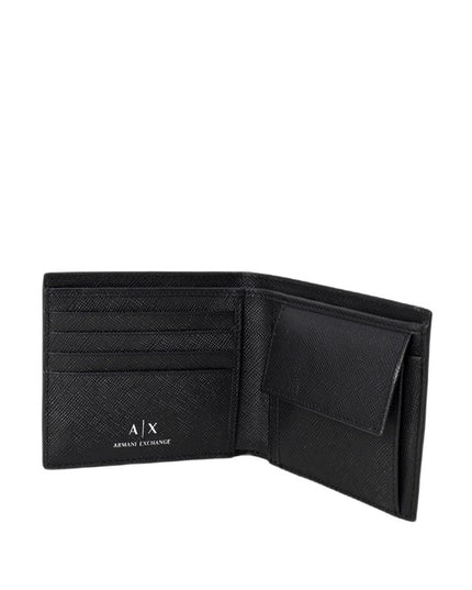 Armani Exchange Men Wallet-Accessories Wallets-Armani Exchange-black-Urbanheer