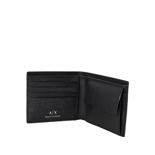 Armani Exchange Men Wallet-Accessories Wallets-Armani Exchange-black-Urbanheer