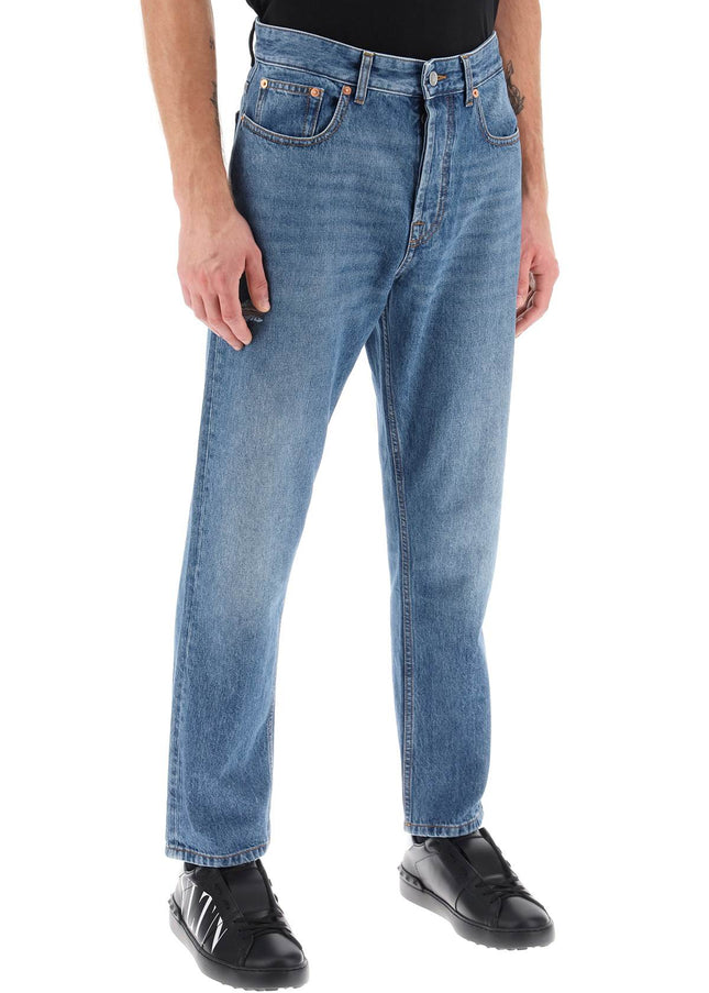 Valentino Garavani tapered jeans with medium wash