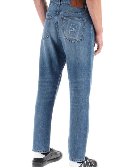 Valentino Garavani tapered jeans with medium wash